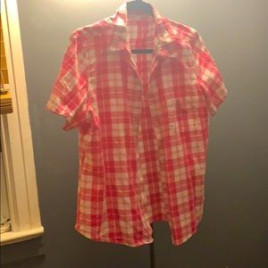 RIDERS flannel pink tee shirt (used once or twice)